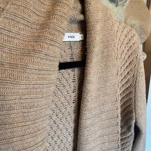 Vince - Tan Sweater - High Neck - HAS POCKETS! - Size M